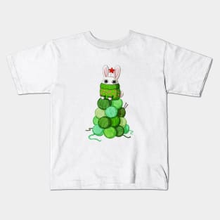 Bunny Christmas Tree Kids T-Shirt